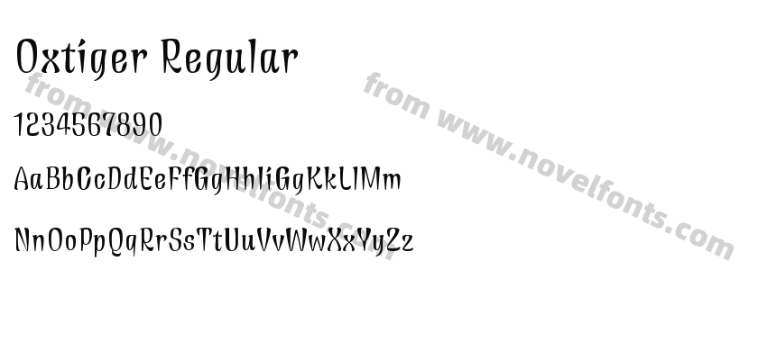 Oxtiger RegularPreview
