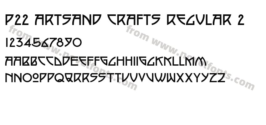 P22 Artsand Crafts Regular 2Preview