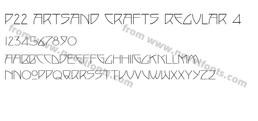 P22 Artsand Crafts Regular 4Preview