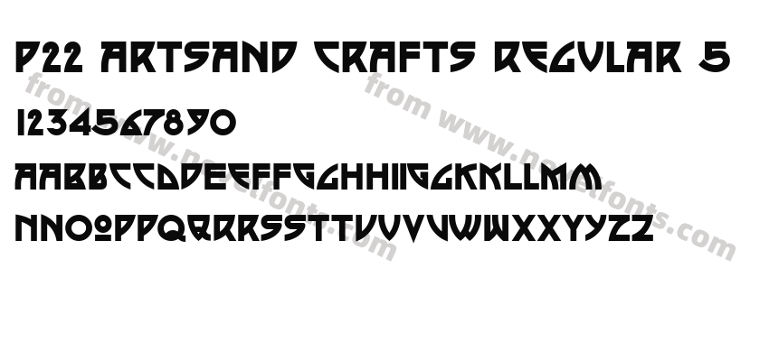 P22 Artsand Crafts Regular 5Preview