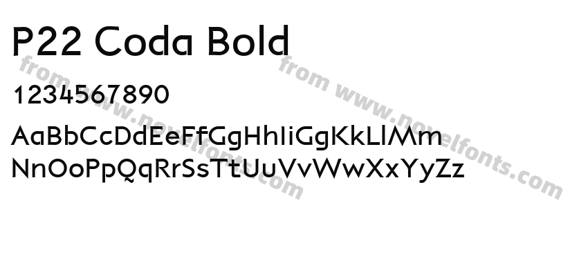P22 Coda BoldPreview