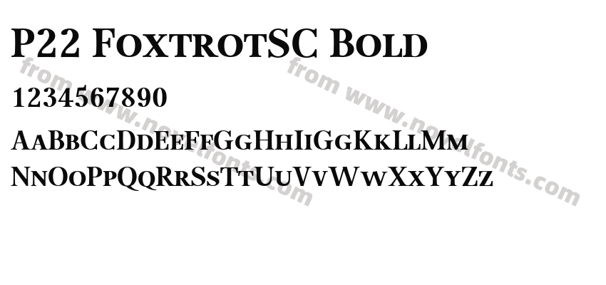 P22 FoxtrotSC BoldPreview