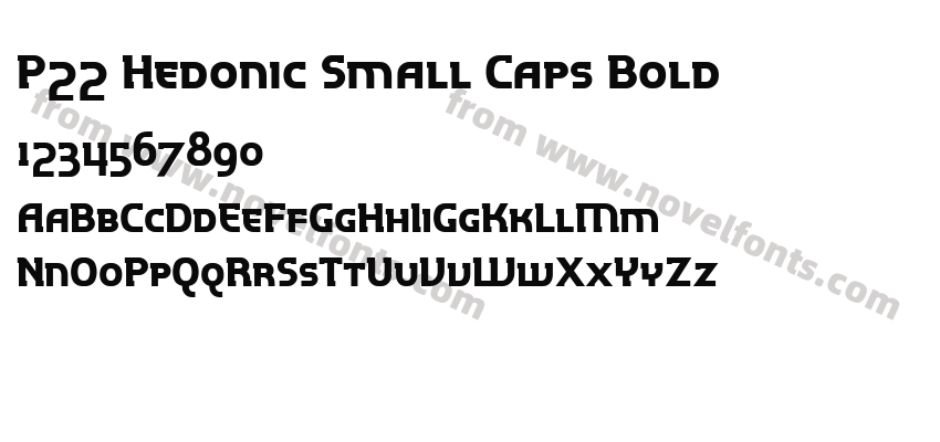 P22 Hedonic Small Caps BoldPreview