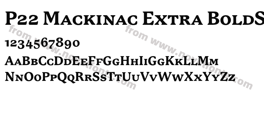 P22 Mackinac Extra BoldSCPreview