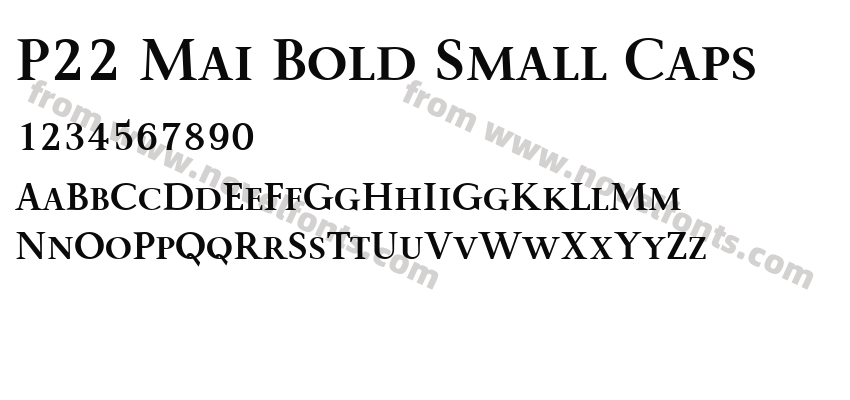 P22 Mai Bold Small CapsPreview