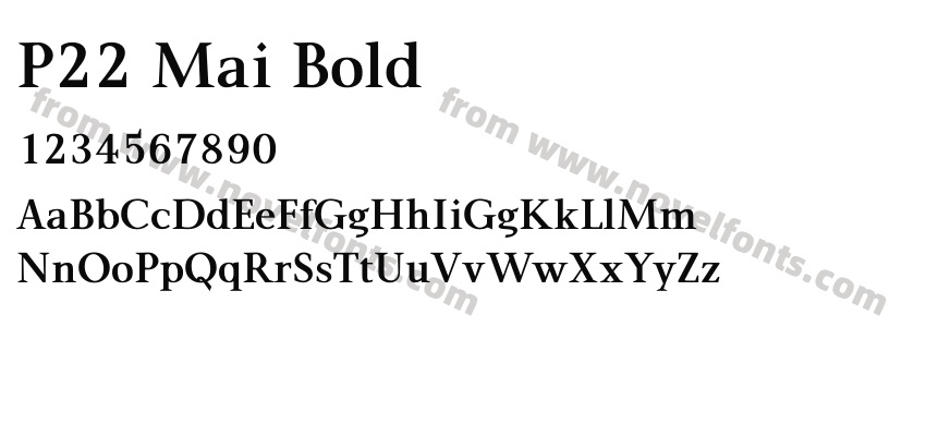 P22 Mai BoldPreview