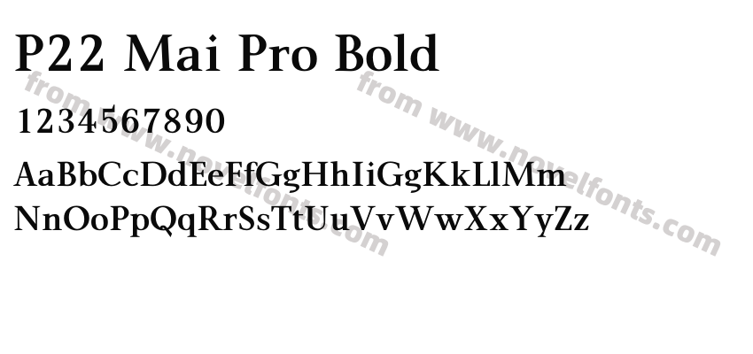 P22 Mai Pro BoldPreview