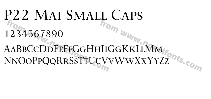 P22 Mai Small CapsPreview
