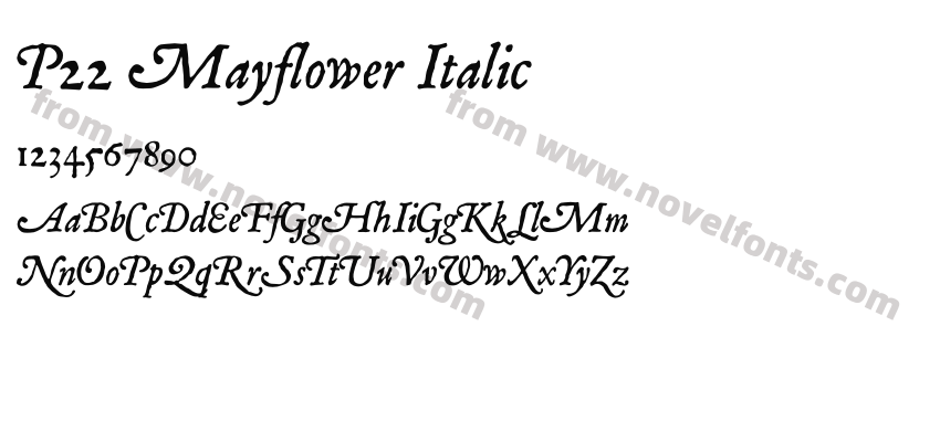 P22 Mayflower ItalicPreview