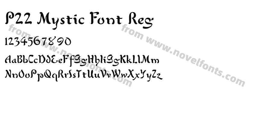P22 Mystic Font RegPreview