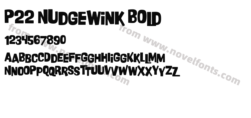 P22 Nudgewink BoldPreview
