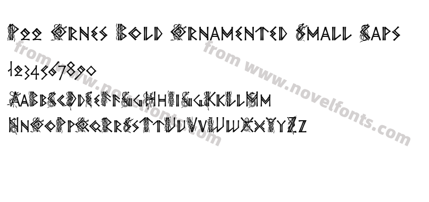 P22 Ornes Bold Ornamented Small CapsPreview