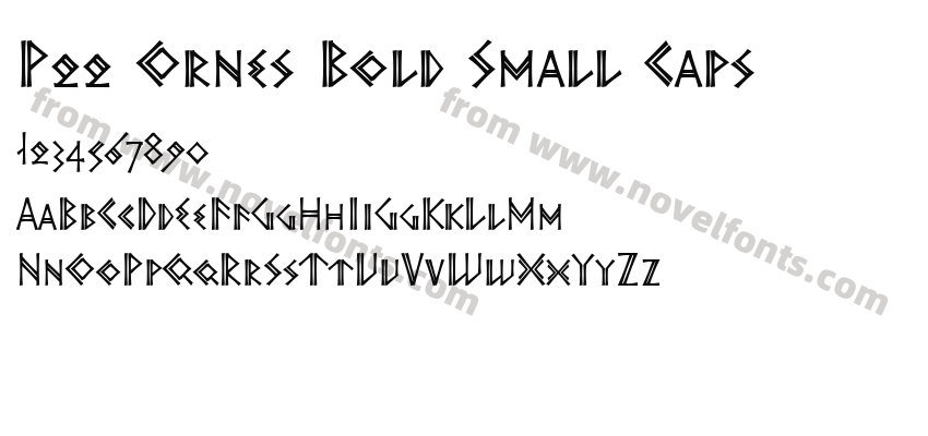 P22 Ornes Bold Small CapsPreview
