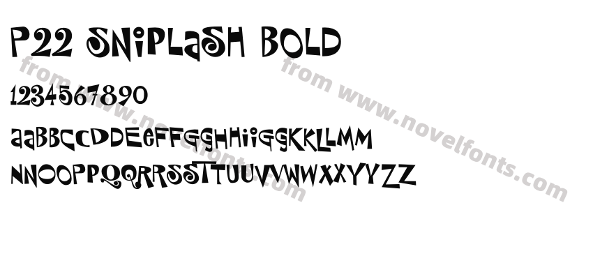 P22 Sniplash BoldPreview