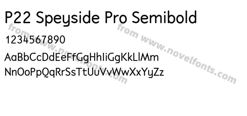 P22 Speyside Pro SemiboldPreview