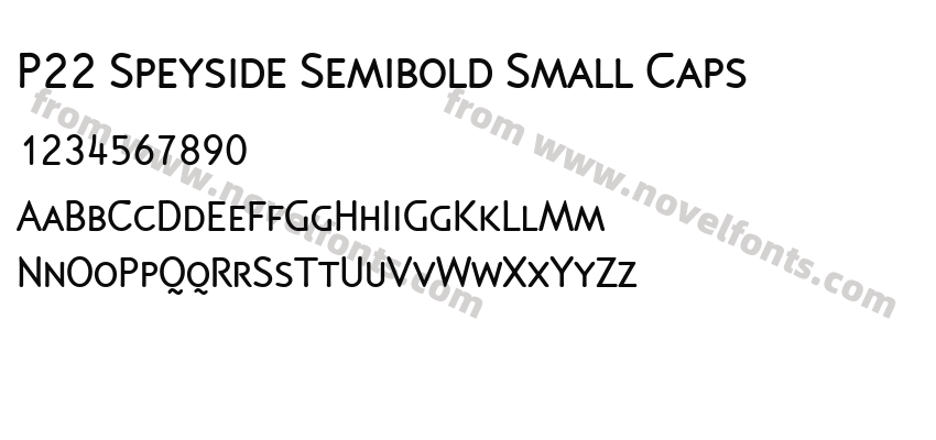 P22 Speyside Semibold Small CapsPreview
