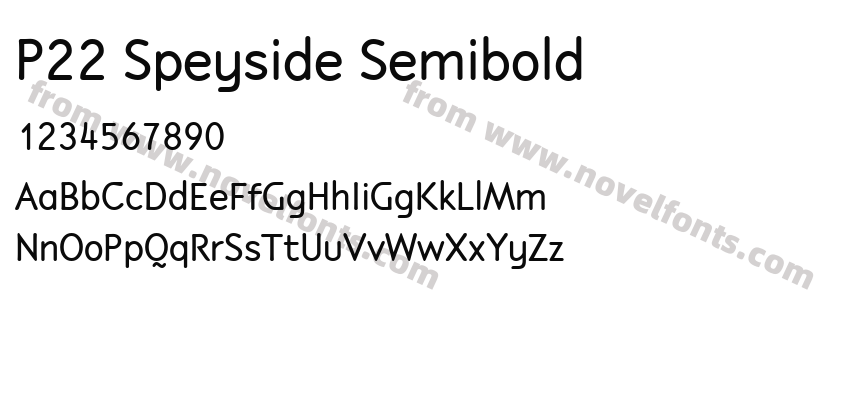 P22 Speyside SemiboldPreview