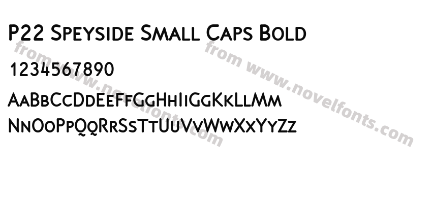 P22 Speyside Small Caps BoldPreview