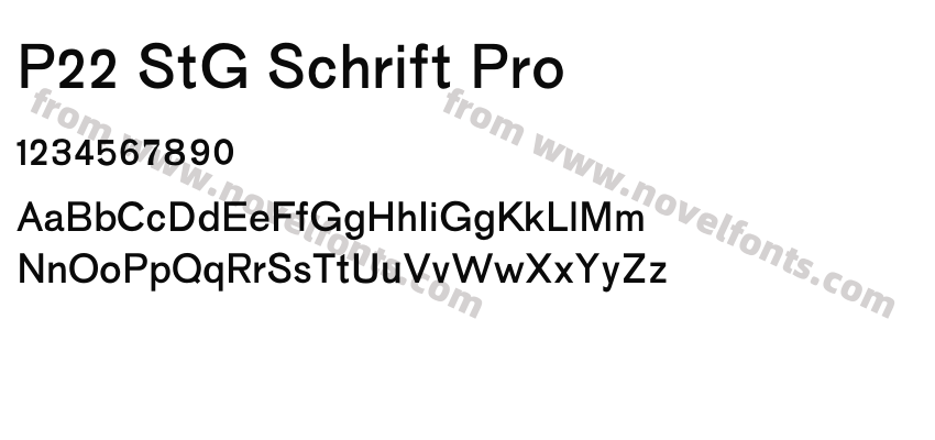P22 StG Schrift ProPreview