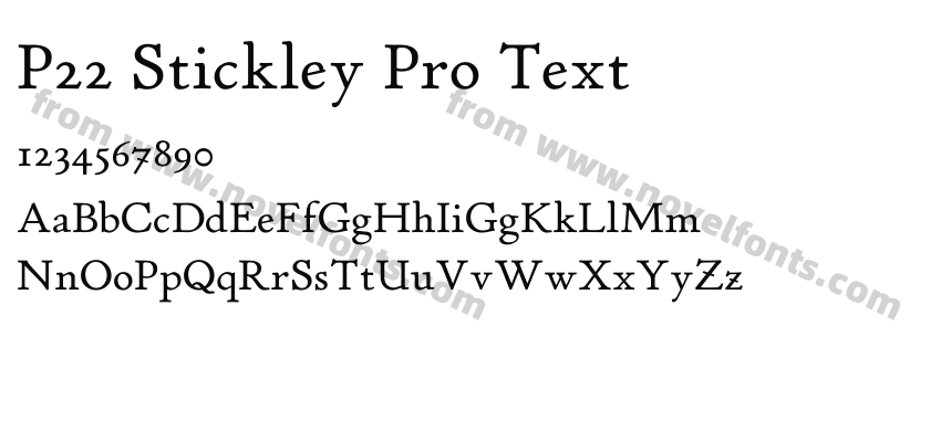 P22 Stickley Pro TextPreview