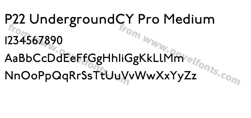 P22 UndergroundCY Pro MediumPreview