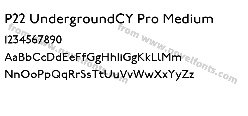 P22 UndergroundCY Pro MediumPreview