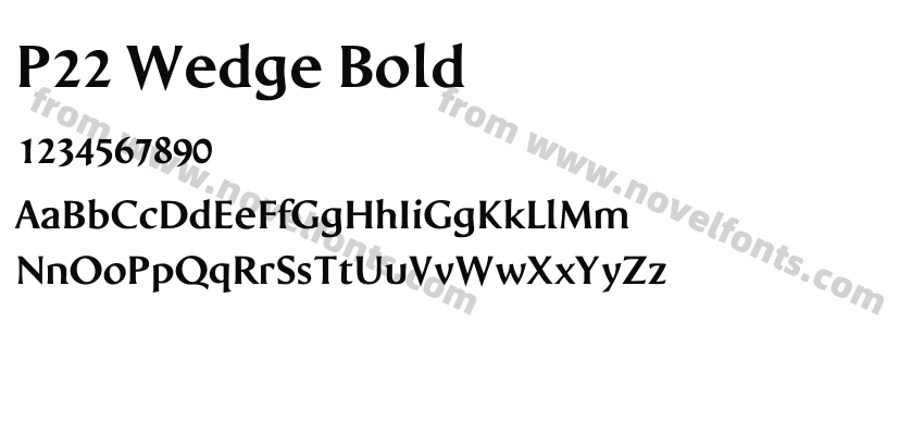 P22 Wedge BoldPreview