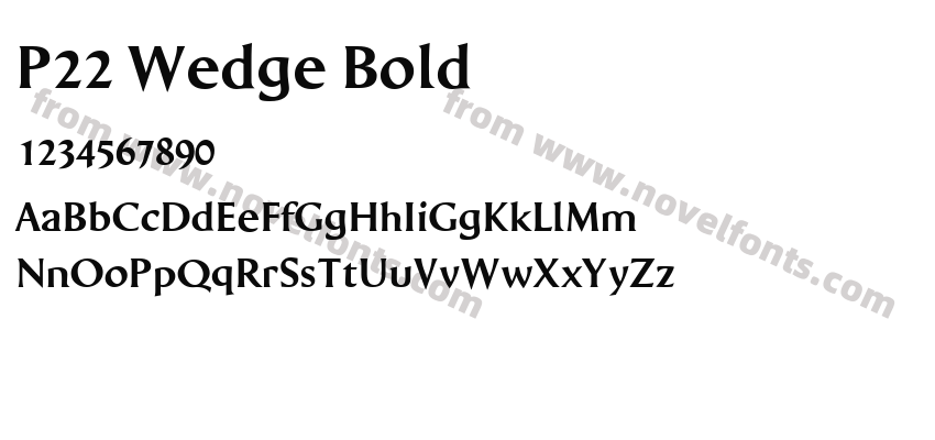 P22 Wedge BoldPreview