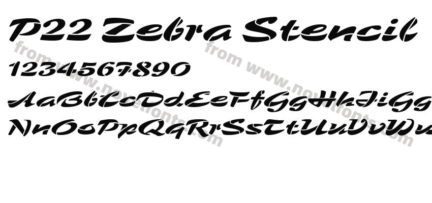 P22 Zebra StencilPreview