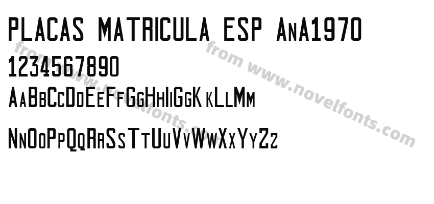 PLACAS MATRICULA ESP AnA1970Preview