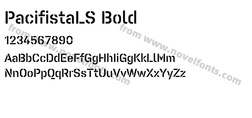 PacifistaLS BoldPreview