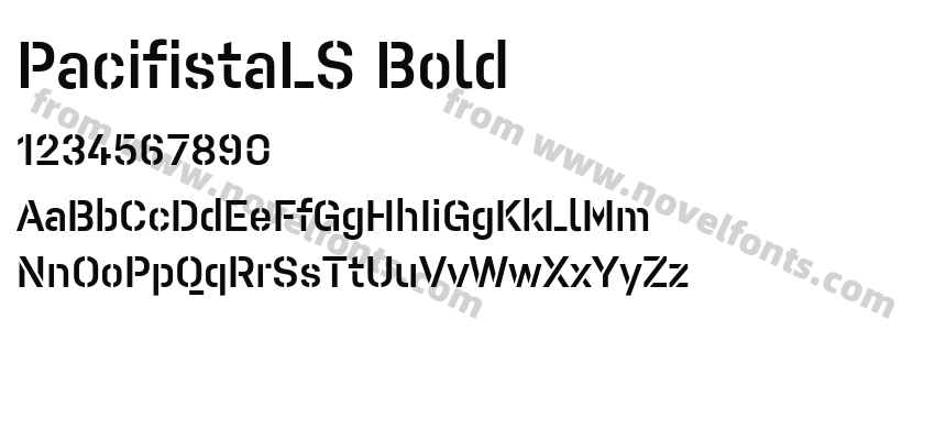 PacifistaLS BoldPreview