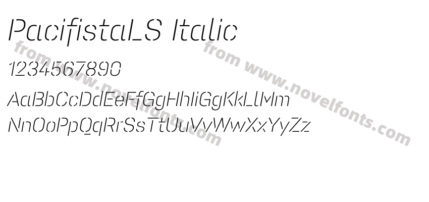 PacifistaLS ItalicPreview
