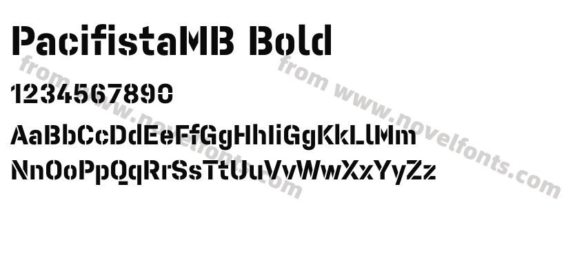 PacifistaMB BoldPreview