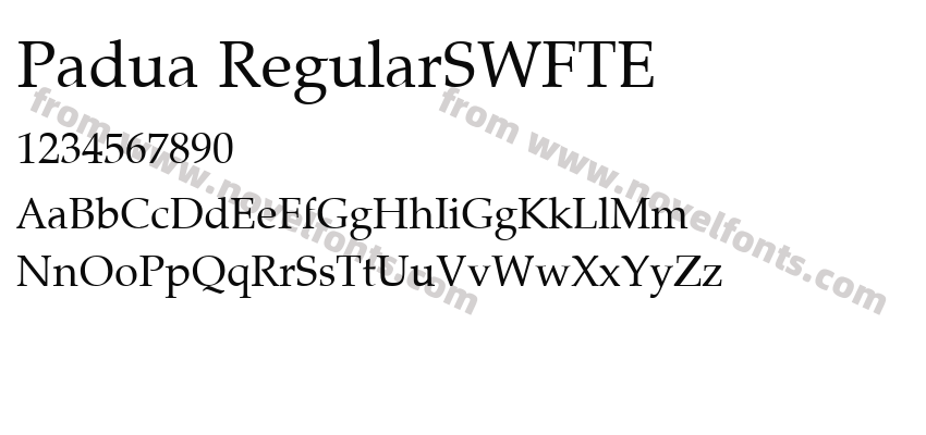 Padua RegularSWFTEPreview