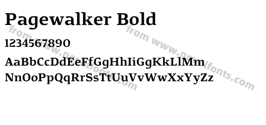 Pagewalker BoldPreview