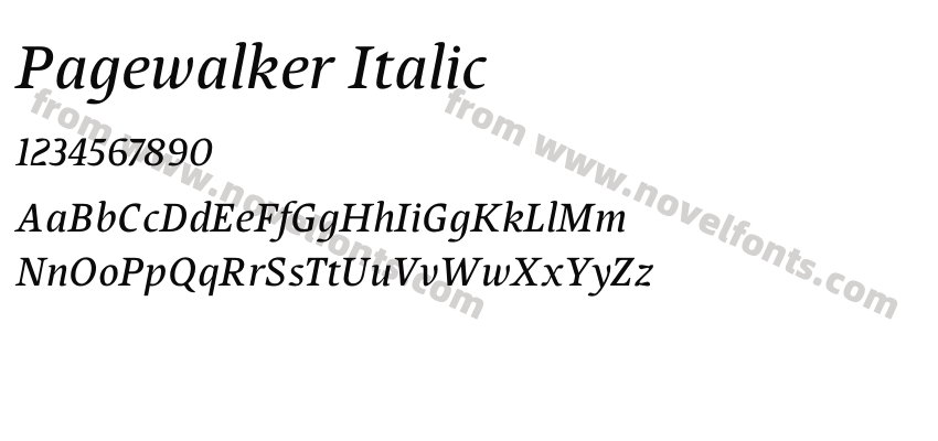 Pagewalker ItalicPreview