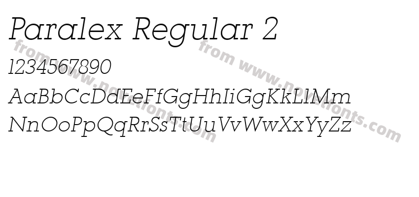 Paralex Regular 2Preview
