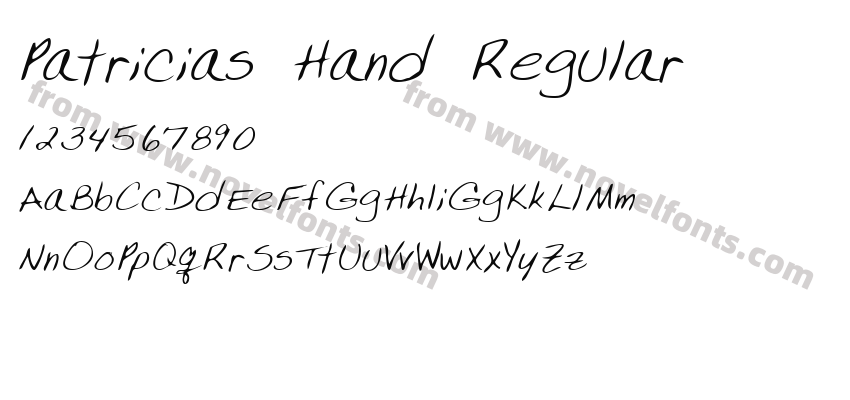 Patricias Hand RegularPreview