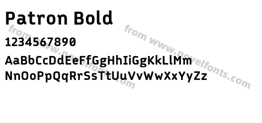 Patron BoldPreview