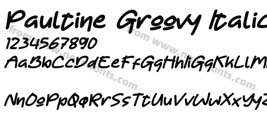 Paultine Groovy ItalicPreview