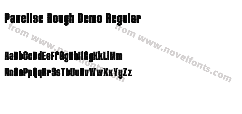 Pavelise Rough Demo RegularPreview