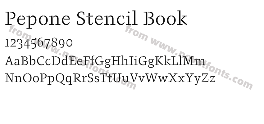 Pepone Stencil BookPreview