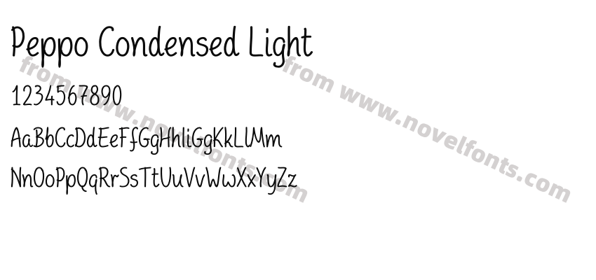 Peppo Condensed LightPreview