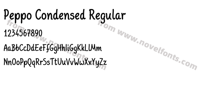 Peppo Condensed RegularPreview