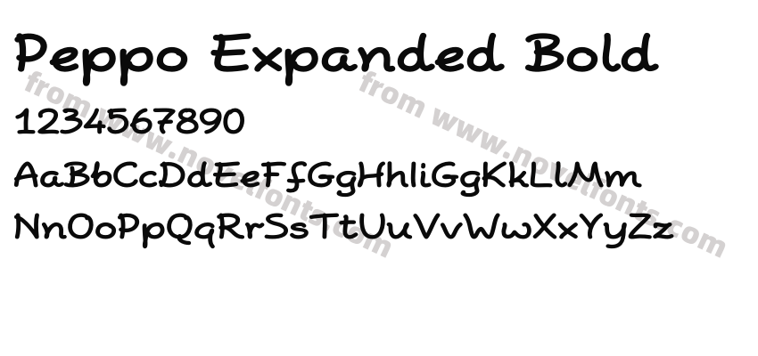 Peppo Expanded BoldPreview