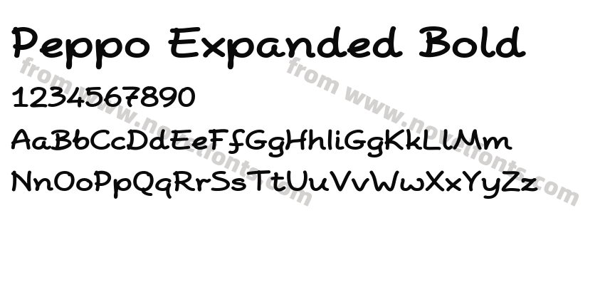 Peppo Expanded BoldPreview