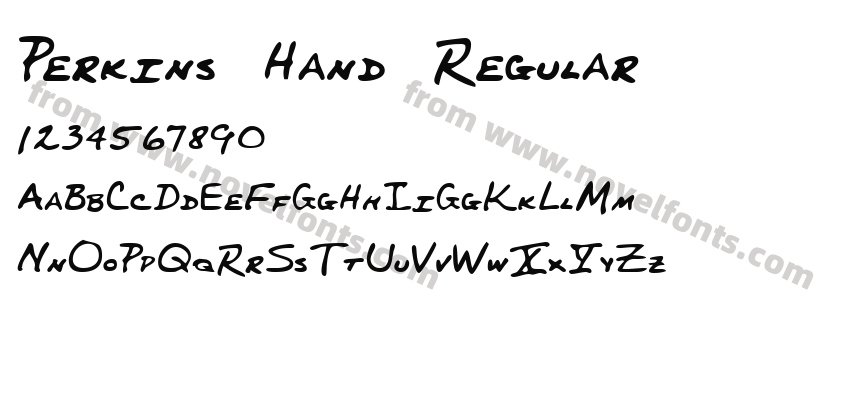 Perkins Hand RegularPreview