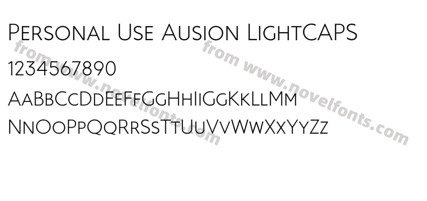Personal Use Ausion LightCAPSPreview