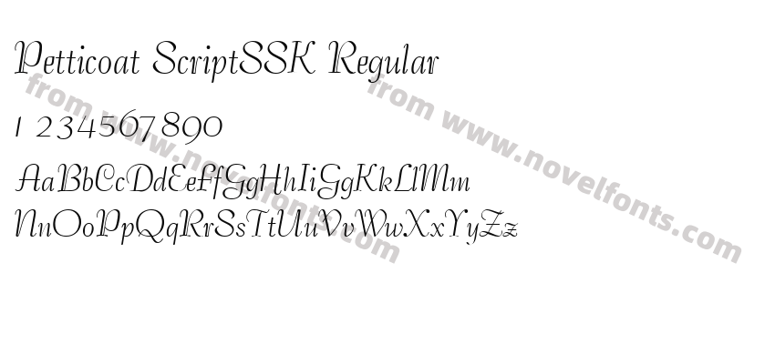 Petticoat ScriptSSK RegularPreview